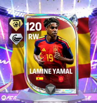 EA FC Mobile Lamine Yamal 120 OVR Card